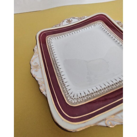 Vintage Paragon Square Cake/Dessert Plate 9 1/4" RARE 1950's - Picture 6 of 10